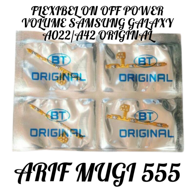 FLEXIBEL FLEKSIBEL TOMBOL ON OFF POWER VOLUME SAMSUNG GALAXY A02 A022 /A32 4G/A42 ORIGINAL