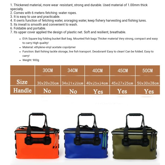 Termurah  Tas Umpan Hidup   Tempat Umpan Hidup   Tempat Udang Ikan Hidup   Orange