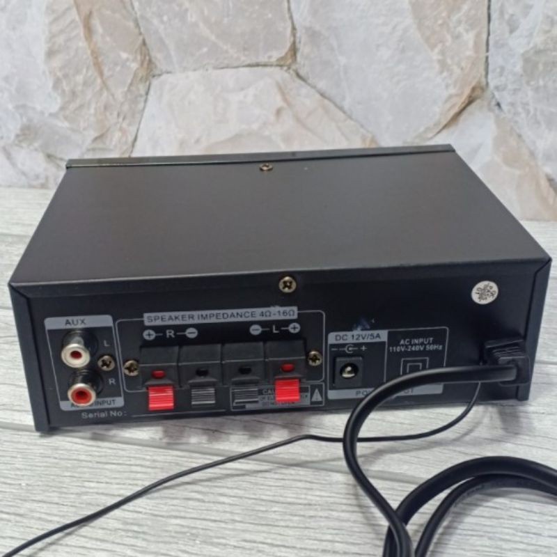 COD Power Amplifier Bluetooth Fleco D05 Ampli Karaoke Mini Digital Stereo Fleco D05