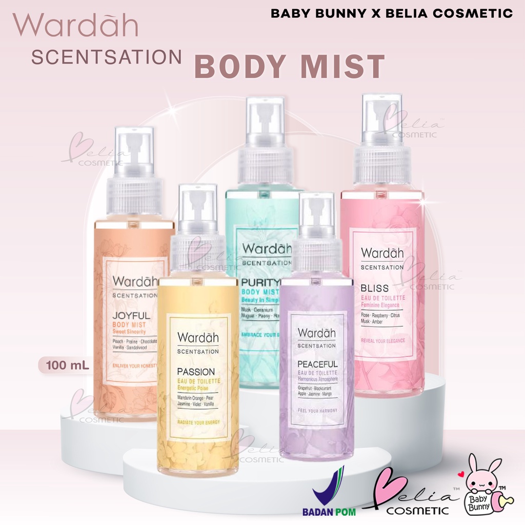 ❤ BELIA ❤ WARDAH Scentsation Body Mist | Parfum (✔BPOM) 100ml