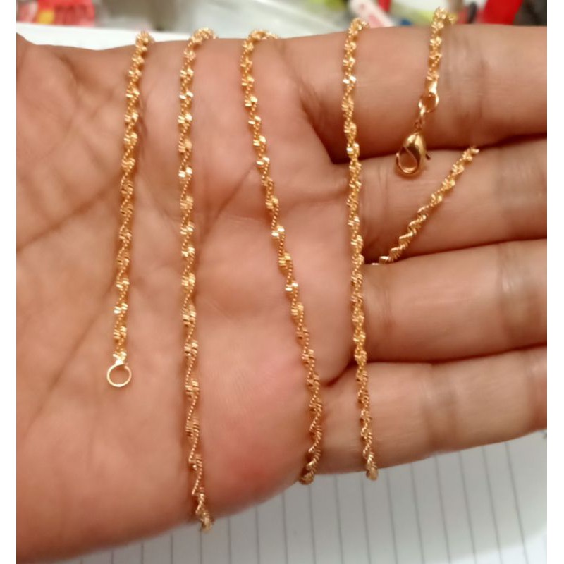 RC21. Kalung xuping lapis emas ukuran 75 cm