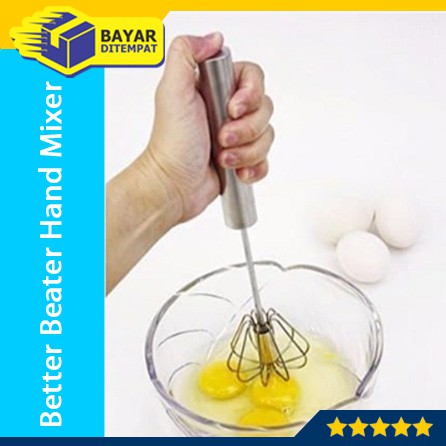 Better Beater Hand Mixer Pengocok Pengaduk Telur Stainless Manual