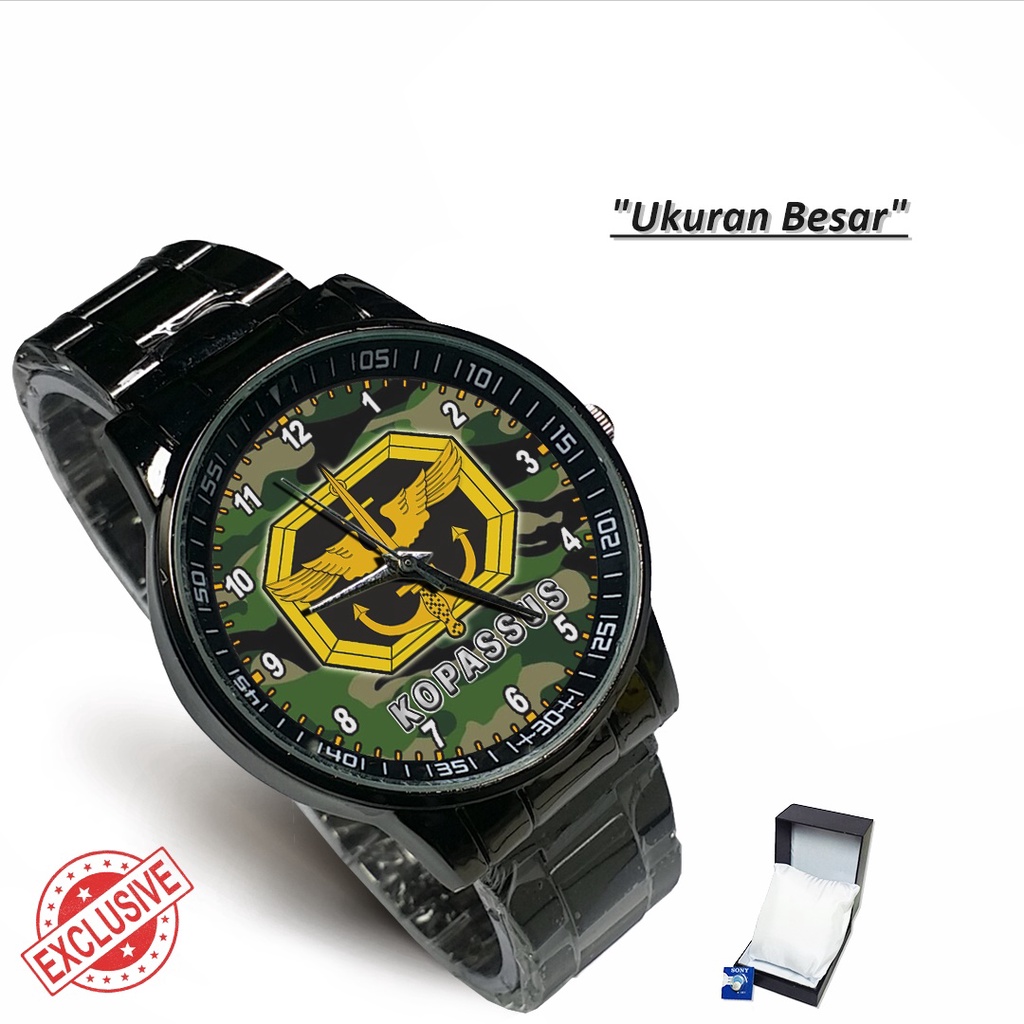 Jam Tangan Rantai Couple KOMANDO PASUKAN KHUSUS 01 (Limited Edition)