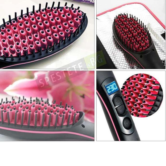 Catokan Sisir HQT-906B Catok rambut Lurus temperatur suhu ionic Elektric Straightener Profesional