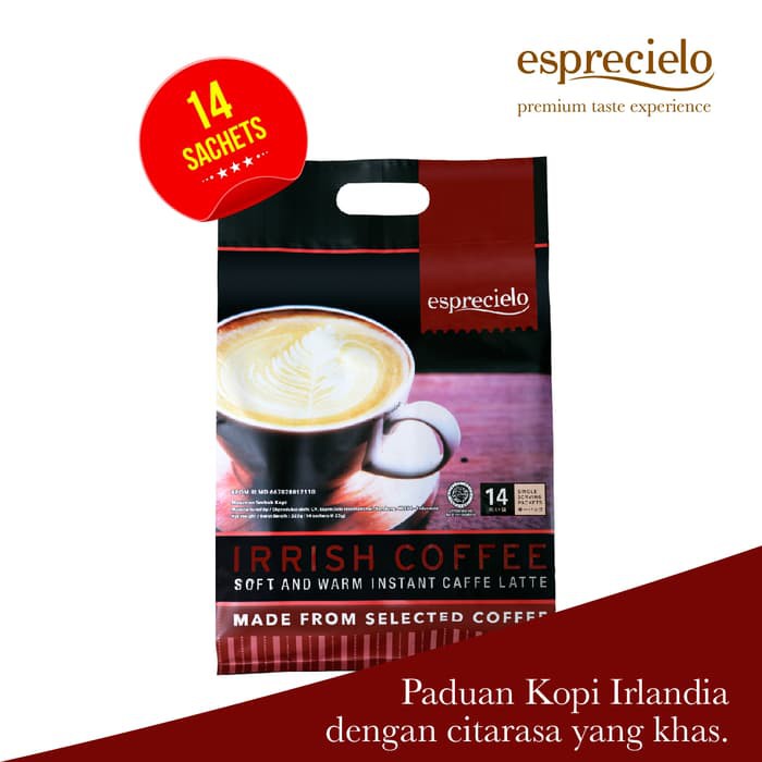 

Esprecielo Irrish Coffee Eco Bag - 14 Sachet @ 24 gram - kkp454