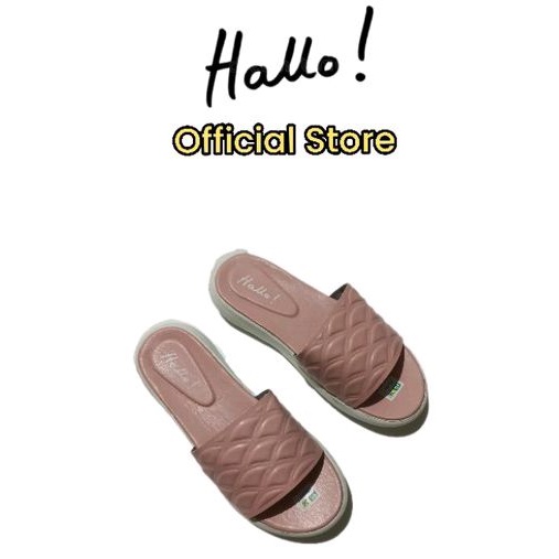 Hello Slop Sandal Cewek Slip On Branded Original (Hello Keysa)