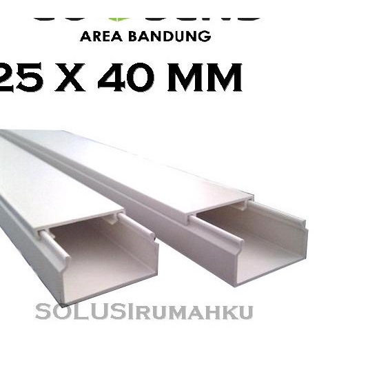 ➬ Kabel Dak NISO 25 x 40 mm / Ducting Cable PVC Pelindung Protektor ❋