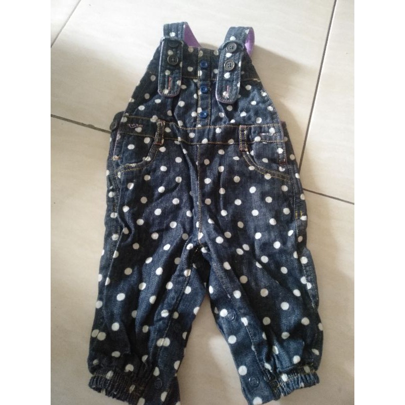 baju bayi overall bayi bahan jeans preloved