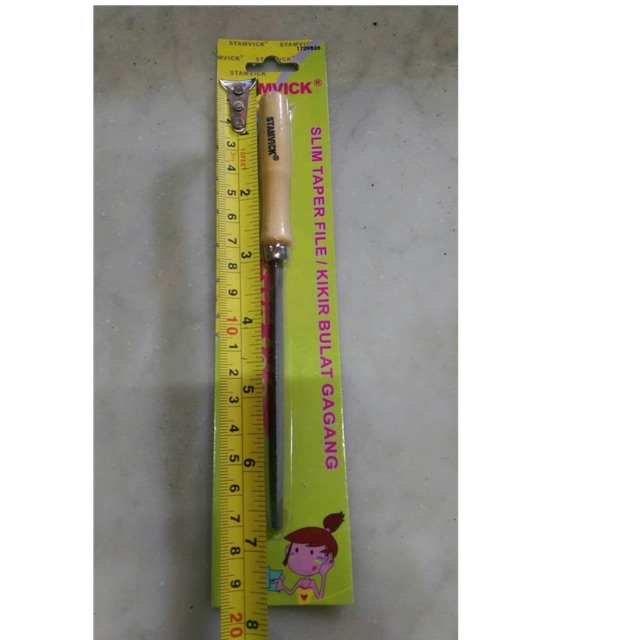 Kikir Gergaji Kayu Besi Gagang Kayu Stamvick 4”