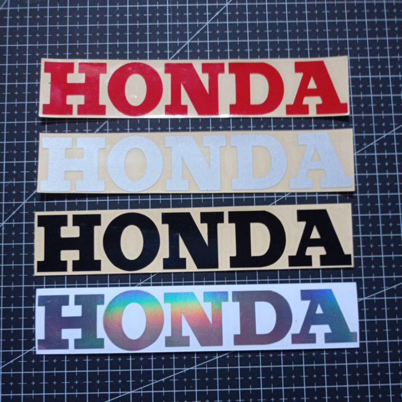 Sticker cutting sticker tulisan honda