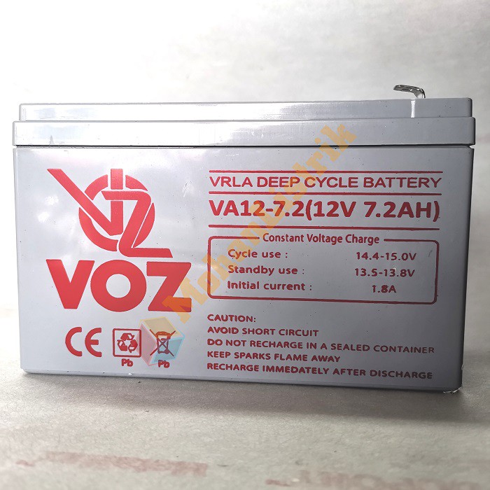 Aki Kering VOZ 12V 7.5Ah Baterai UPS Emergency