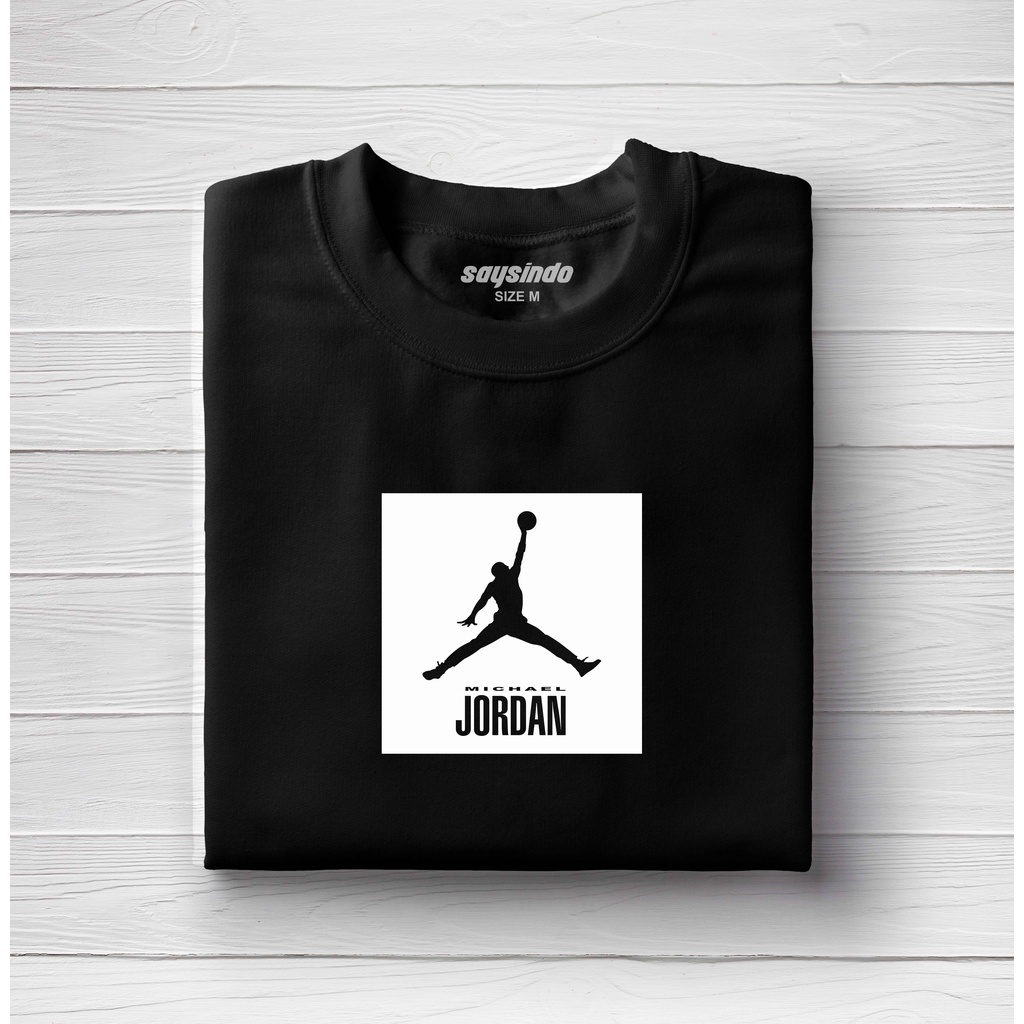 KAOS TSHIRT ATASAN BAJU DISTRO MICHAEL JORDAN PRIA WANITA ORIGINAL 100% COTTON