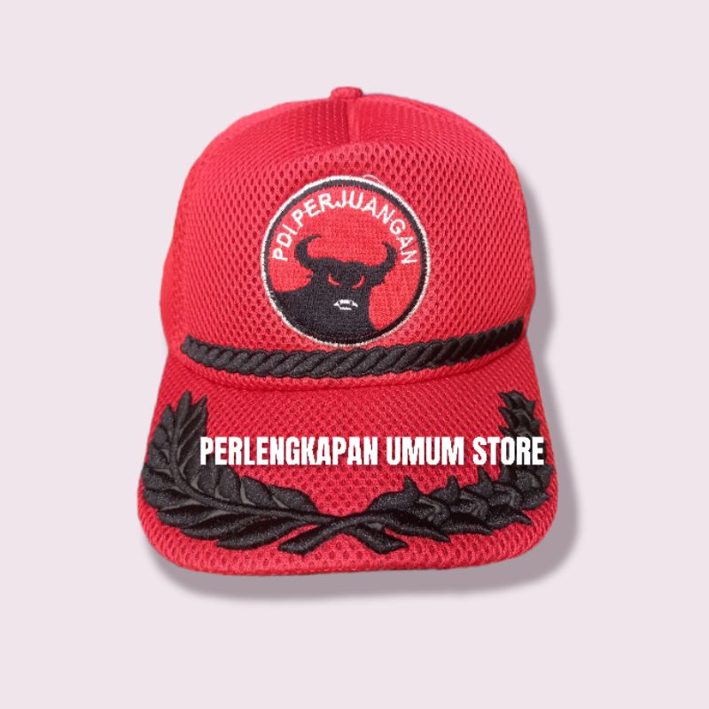 TOPI JARING PARTAI PDIP TOPI JARING PARTAI PDI TOPI PDIP TOPI PDI GROSIR