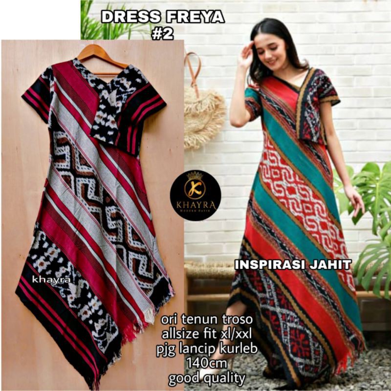 Dress Tenun Fresya by Batik Khayra