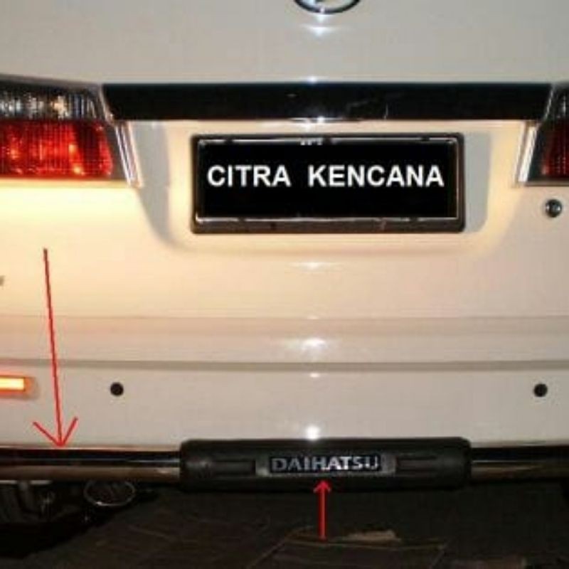 tanduk belakang luxio pengaman belakang luxio