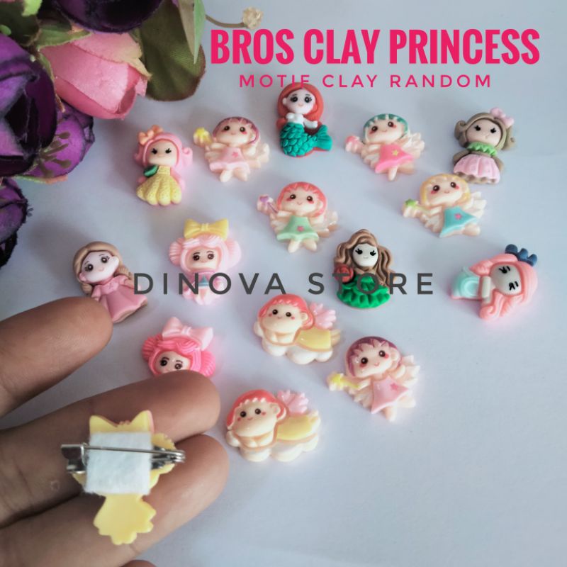 Bros clay princes/Bros/aksesoris hijab/Bros jilbab/bros hijab