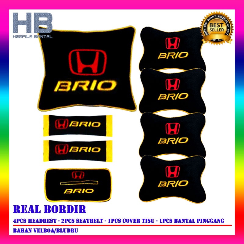 honda brio bantal aksesoris interior mobil brio