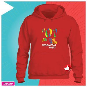 JAKET HOODIE 01 JOKOWI INDONESIA MAJU JOKO WIDODO FLEECE HS-457