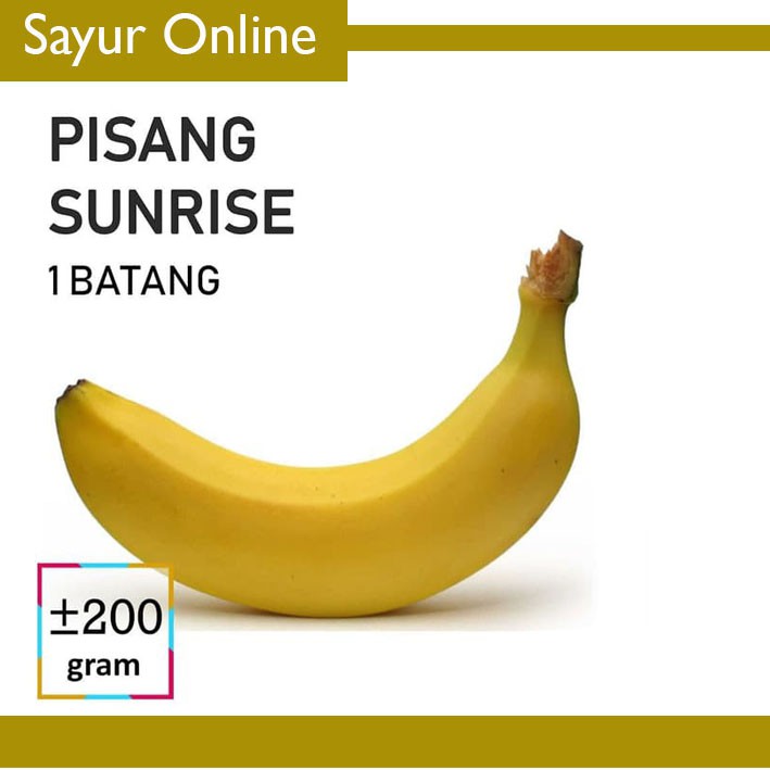 

[SayurOnline] BUAH PISANG SUNRISE [1 Batang, ±200g]