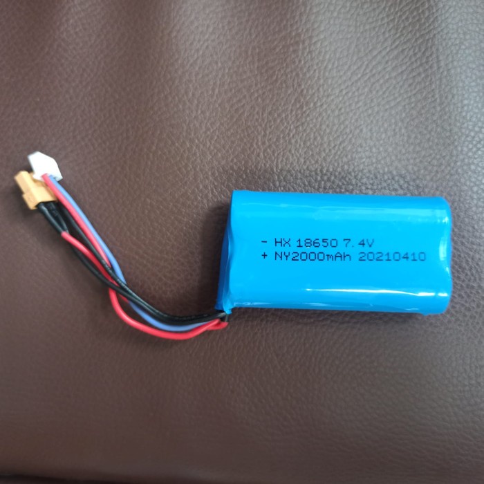 Huina Standard Battery 2000mah 7.4v Li-ion XT30 Connector For 1580/1582/1574