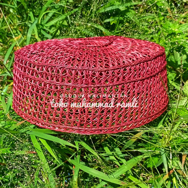 Unik Peci Rotan Kalimantan Ukuran Banyak,Bukan Peci Akar Jangang