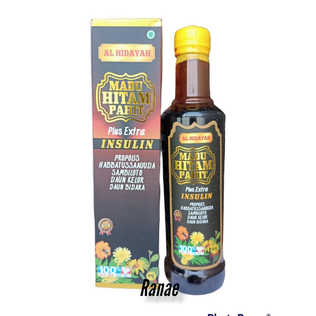 470gr Madu Hitam Pahit Plus Extra Insulin Al Hidayah 470 gr