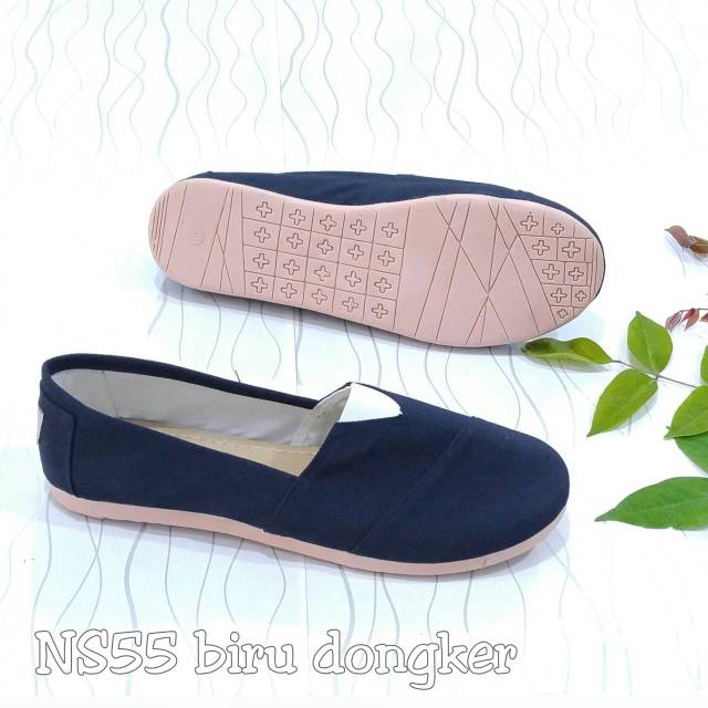 Borneo NS55 SEPATU FLATSHOES Kanvas  (6 WARNA)