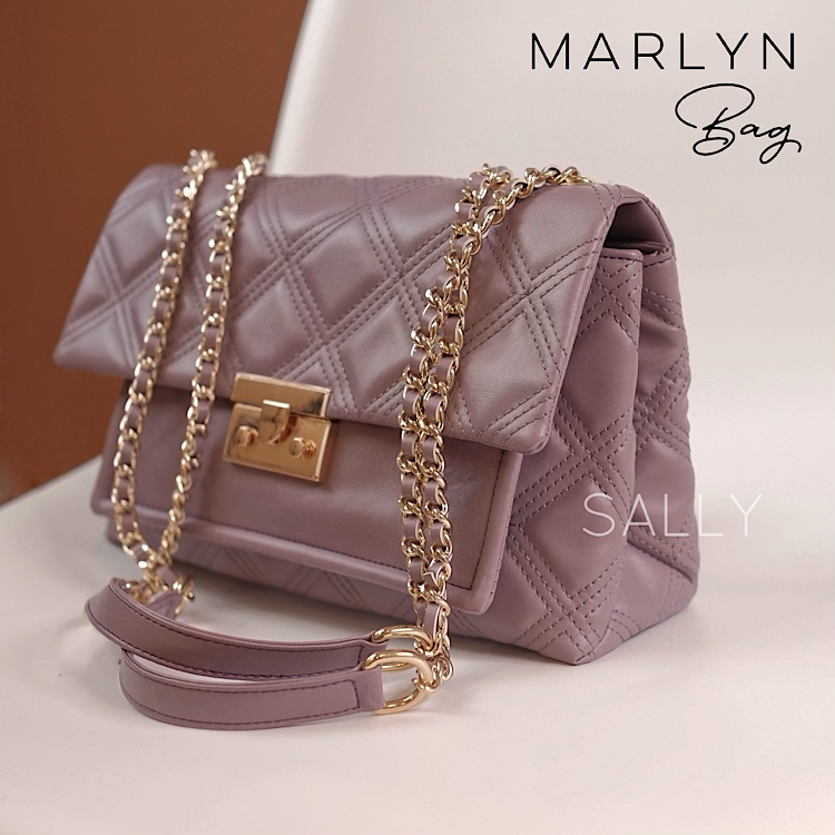 Marlyn Bag, Tas Wanita Premium, Shoulder Bag, Tas Slempang Wanita Kulit