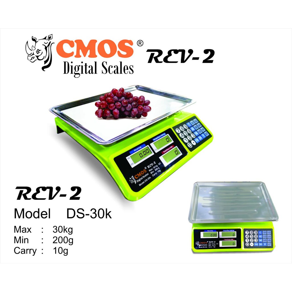 timbangan Buah Digital 30 Kg CMOS