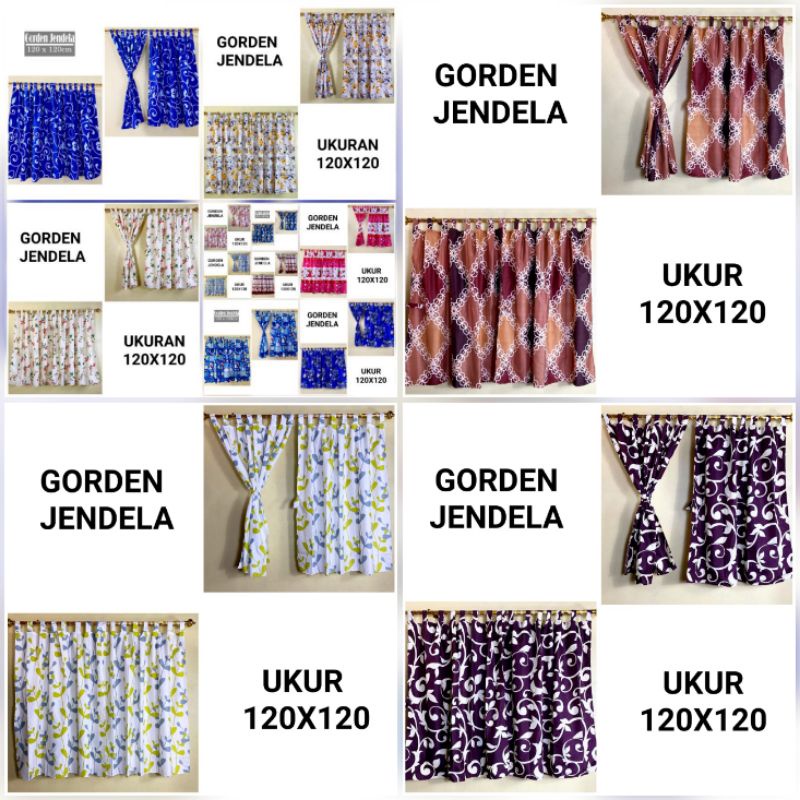 GORDEN JENDELA PENDEK / Gorden Jendela / Gorden Pendek / Gorden Jendela Motif