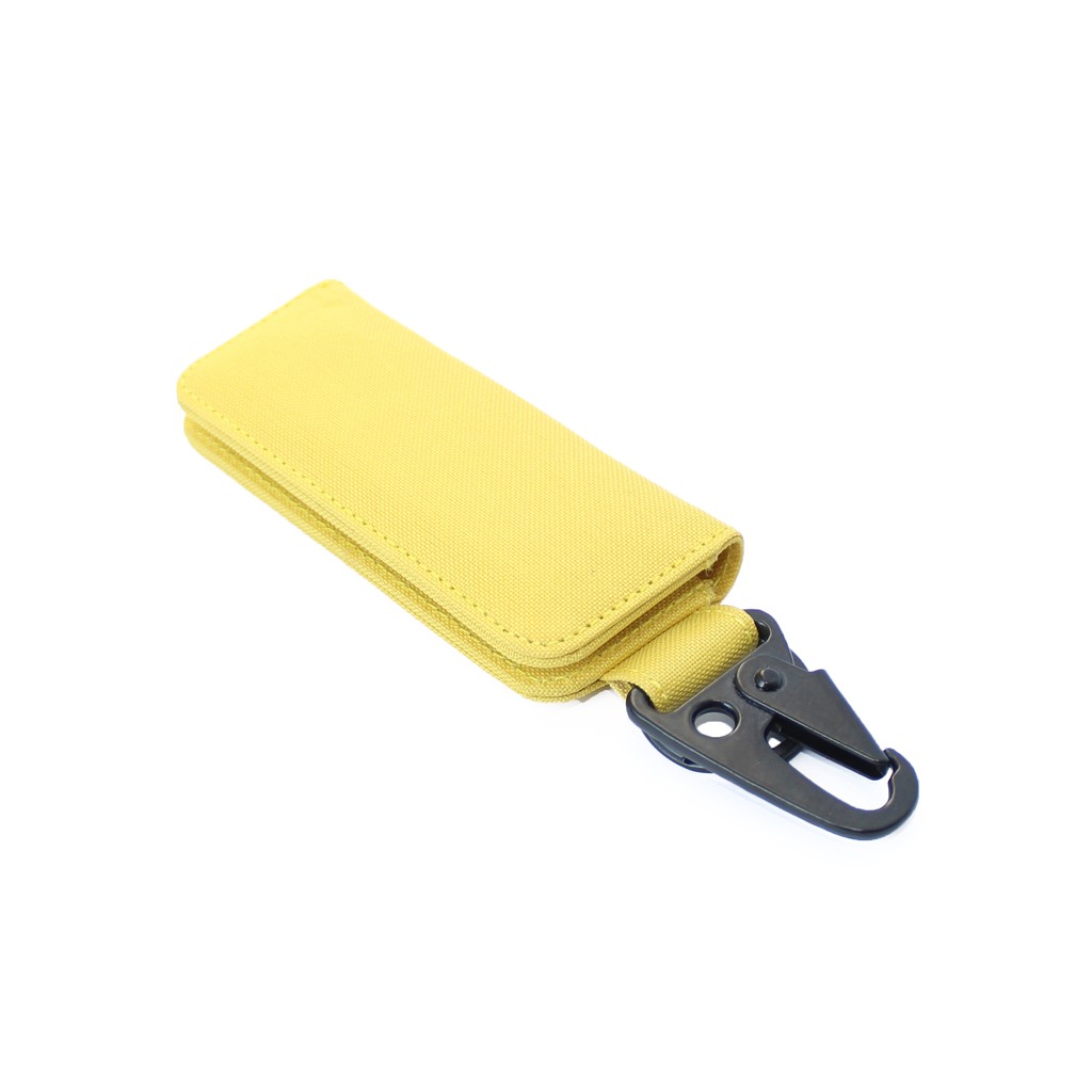 DOMPET STNK MOTOR MOBIL GANTUNGAN KUNCI CARABINER KUNING EMDS87