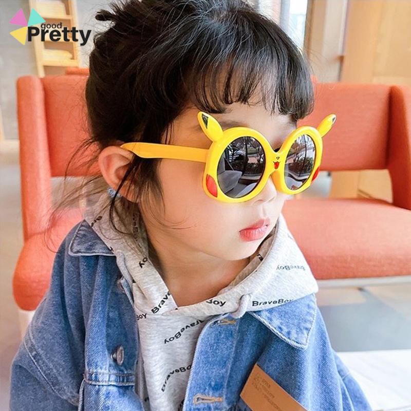 Kacamata Kartun Pikachu Kacamata Perlindungan UV Polarized Sunshade Anak-anak - PD