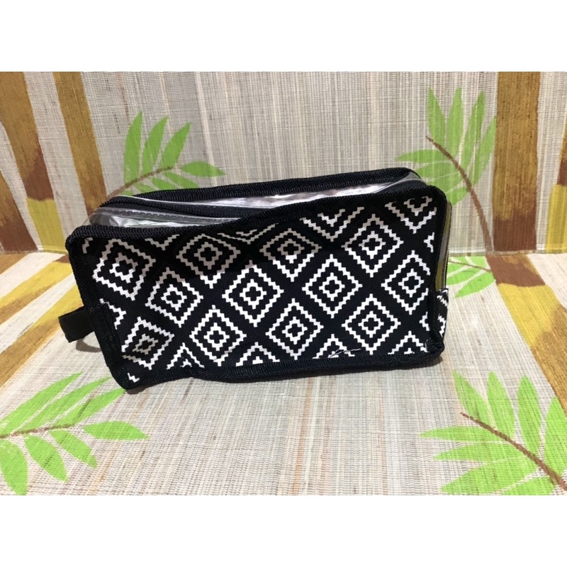 Pouch/organizer mika kombinasi kanvas 2rit (20x7x11cm)