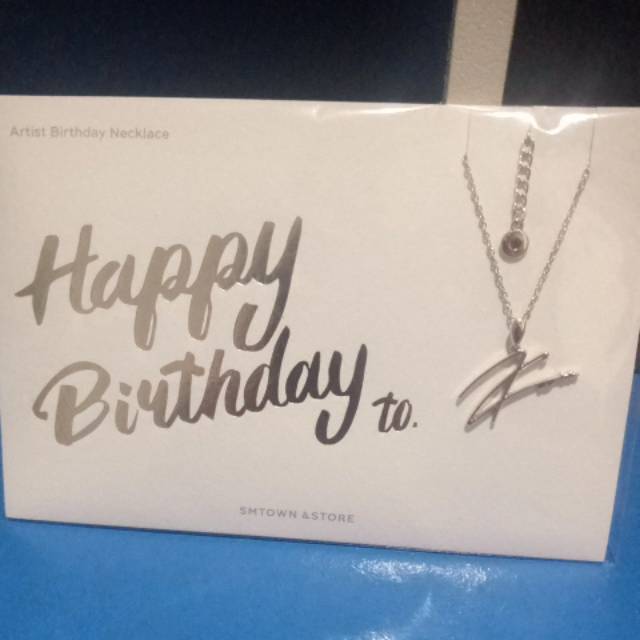 KAI BIRTDAY NECKLACE - OFFICIAL SM