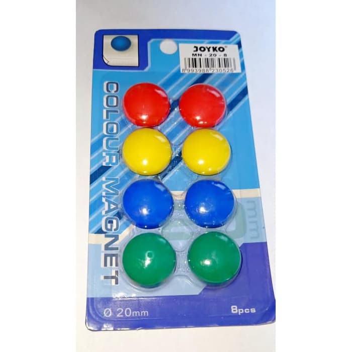 Magnet Warna Warni Joyko - Whiteboard ( Isi 8 )