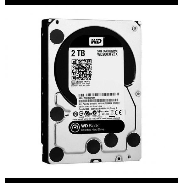 Harddisk WDC 2TB SATA3 64MB - Black - WD2003FZEX - Garansi 5 Th