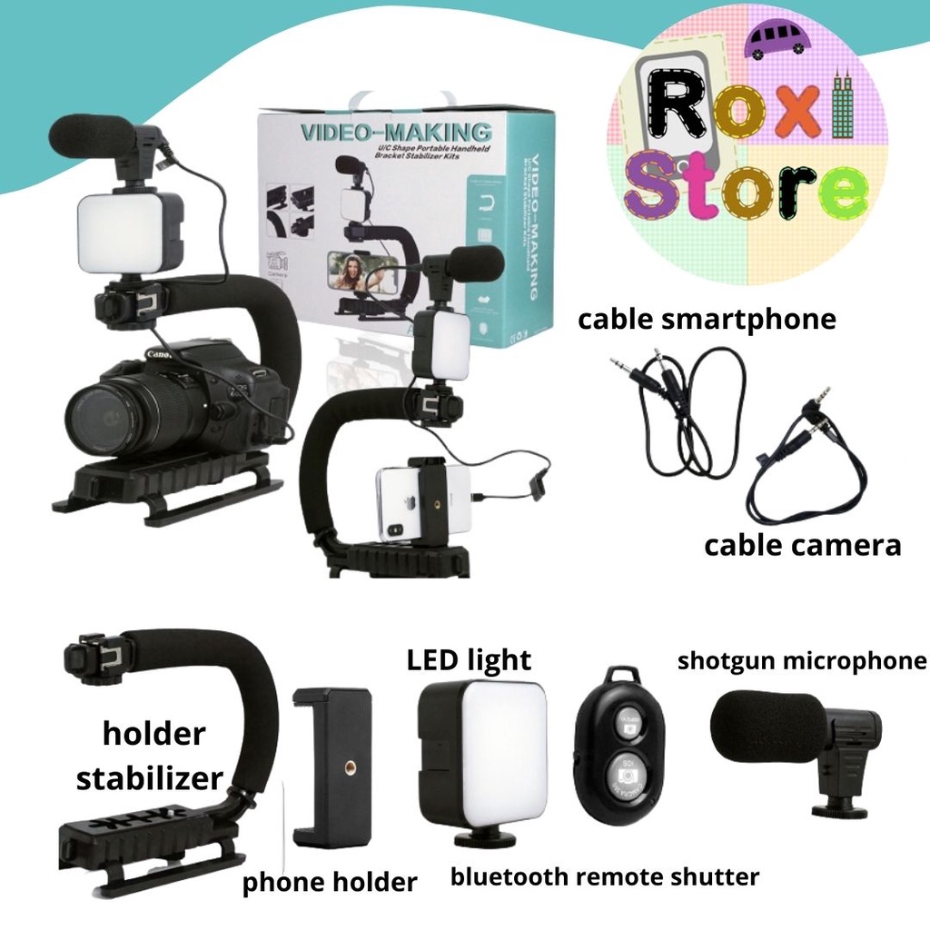 Toop Maakmurr PAKET VLOG Vlogger Vlogging dan Live streaming Kamera Vlog Youtuber Lampu Vlogging Set