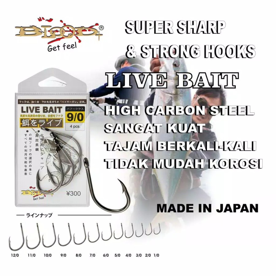 KAIL MATA PANCING BLOOD LIVE BAIT HITAM