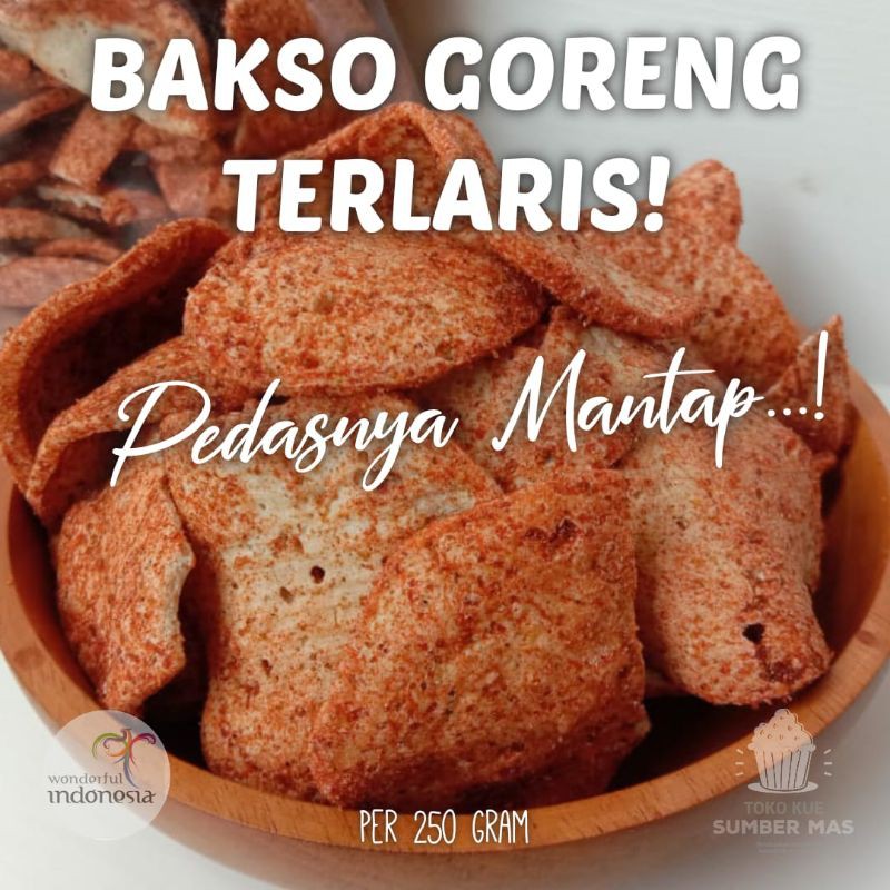 BAKSO GORENG / BASRENG 250 GR / basreng pedas / basreng kiloan