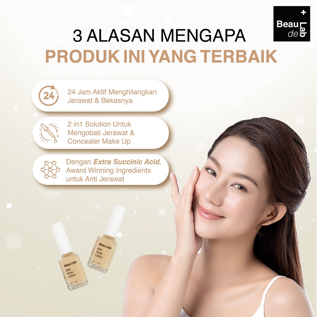 Beaudelab Obat Jerawat | Acne Serum | Acne Concealer | Acne Spot Treatment | Obat totol Jerawat | Penghilang Bekas Jerawat-4