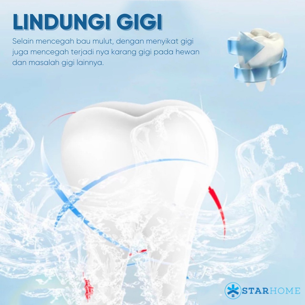 Sikat Gigi Anjing Kucing 4 in 1 Bonus Odol Pet Tooth Brush Sikat Gigi Set