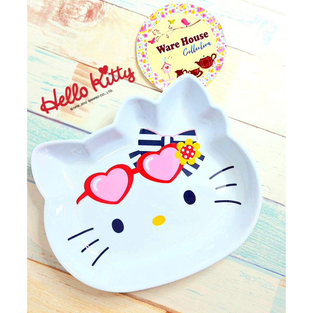 PIRING KECIL/PIRING BESAR/MANGKOK/PIRING MUKA HELLO KITTY SUMMER MARINE-MUKA HK kacamata BSR