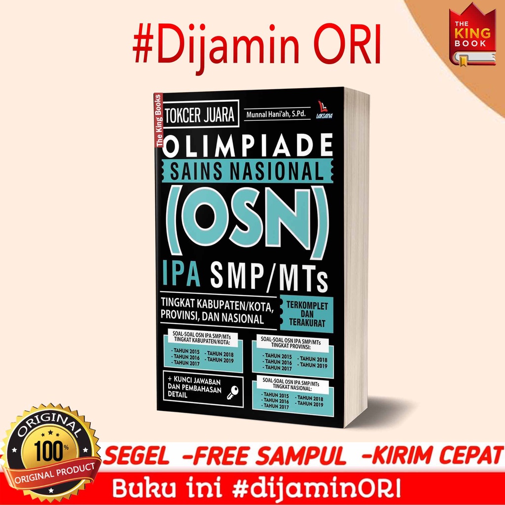 Buku Tokcer Juara Olimpiade Sains Nasional (OSN) IPA SMP MTs - LAKSANA
