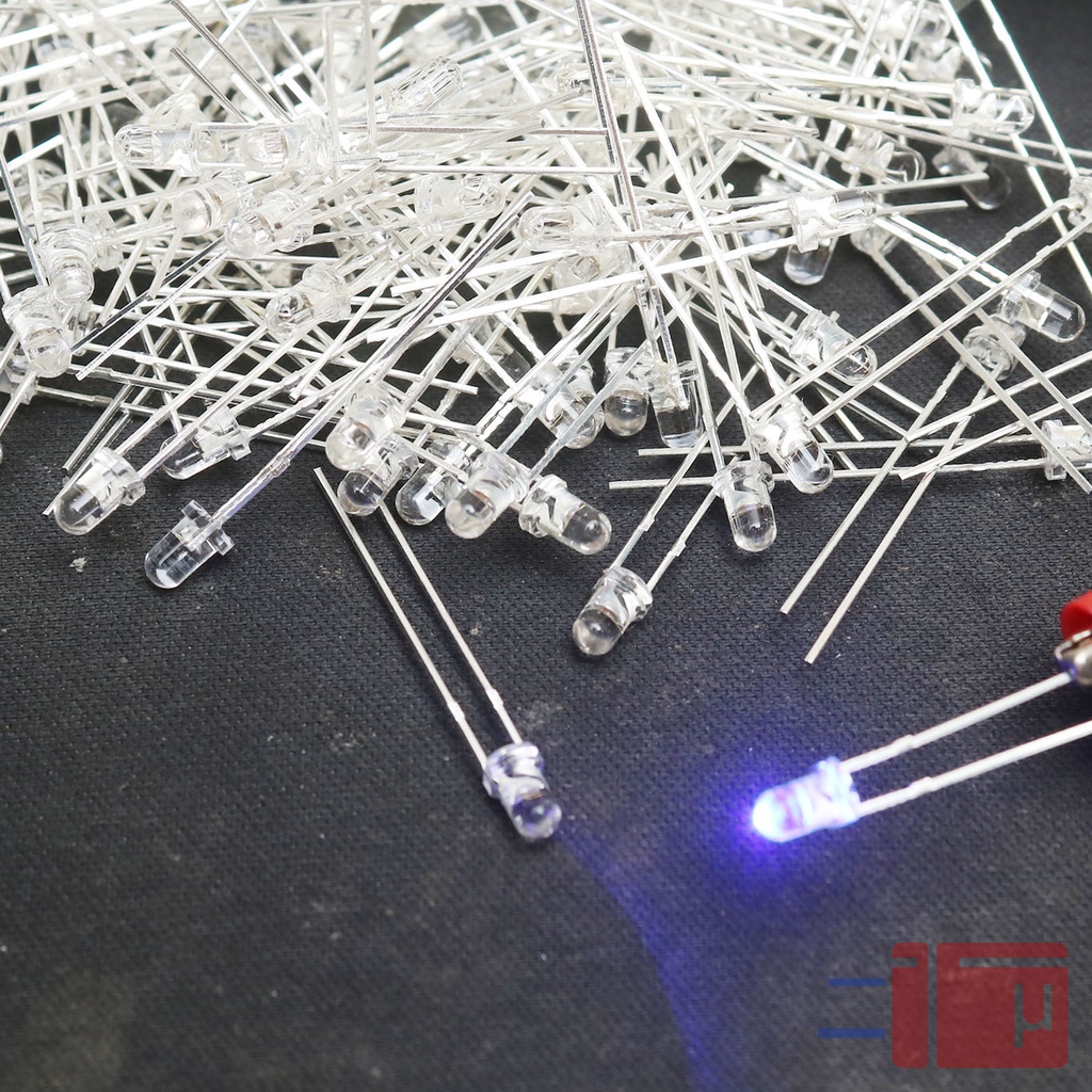x10 Led 3mm Clear Biru Untuk Indikator