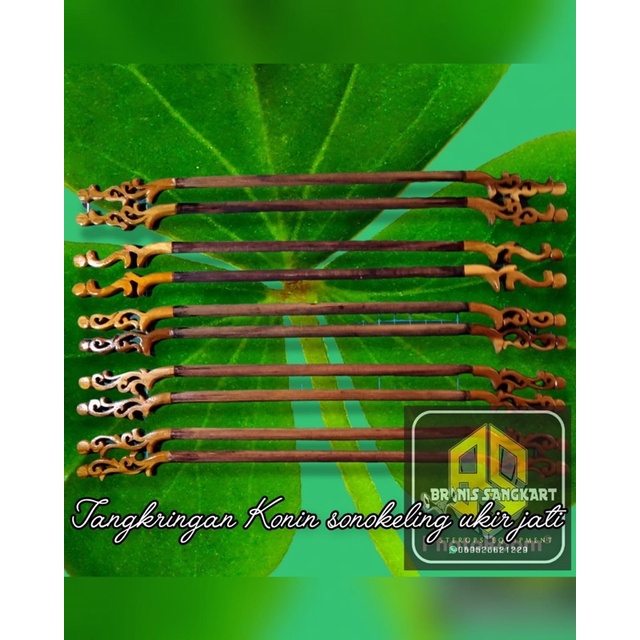 Tangkringan Konin Kolibri Ukir sonokeling uk sangkar LB