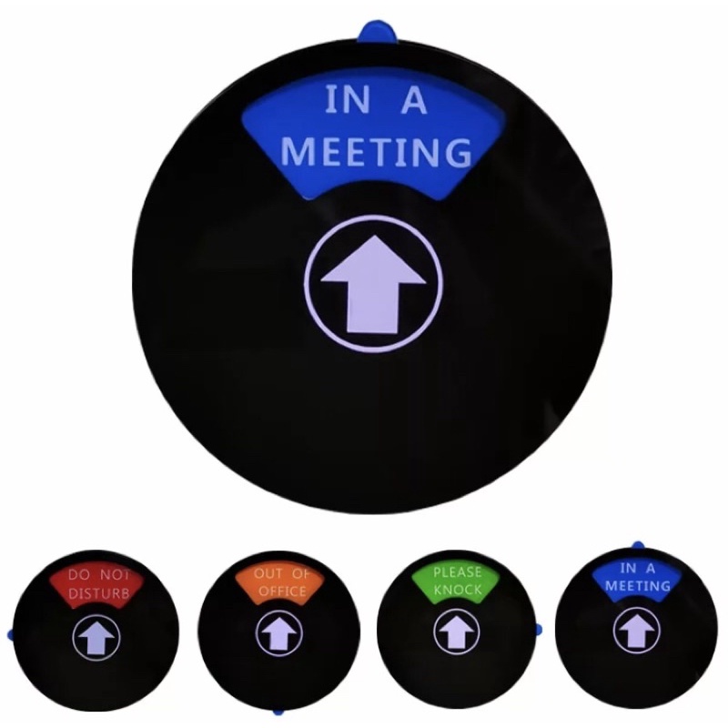 

Sign Meeting room sliding slide in use