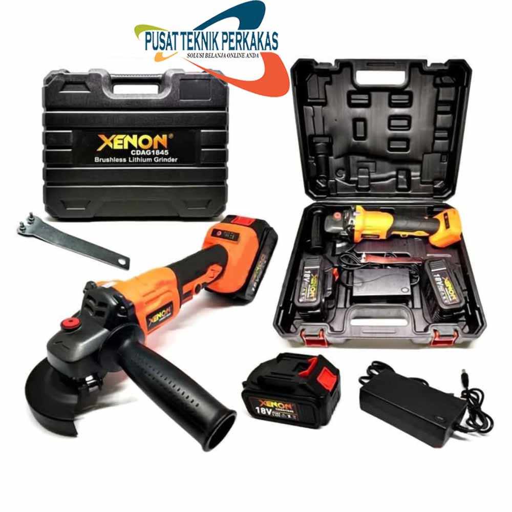 MESIN GERINDA TANGAN BATRE CORDLESS ANGLE GRINDER XENON