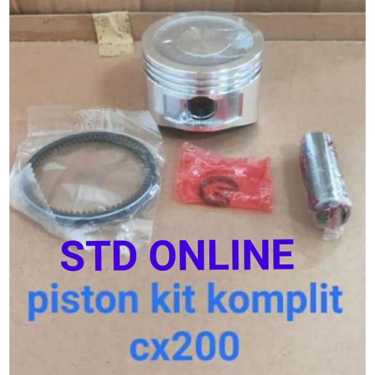 GX200 Piston assy komplit ring seher mesin honda Gx 200