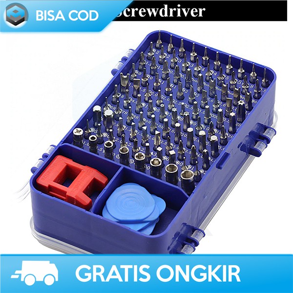 SCREWDRIVER SET REPARASI YALKU 10817 ORIGINAL 115 PCS ALAT PERTUKANGAN