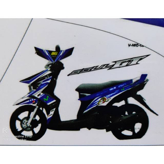 Stiker Striping Motor Mio Soul Gt Movistar Shopee Indonesia